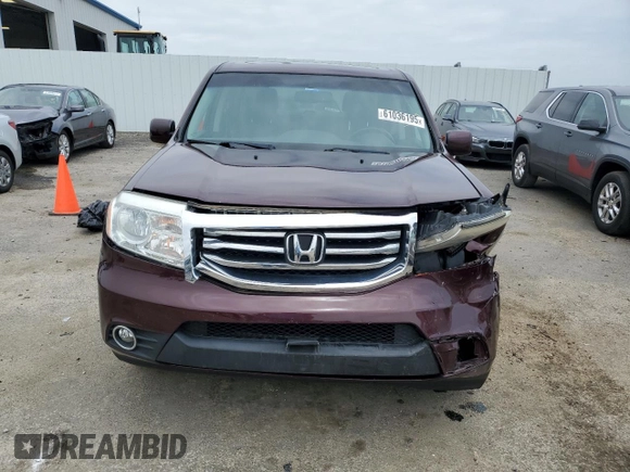 2013 Honda Pilot EX-L with VIN 5FNYF4H59DB049519, listed as a Copart auction lot 61036195 with 119,253 mi miles and Non repairable. Bid and sale history available at DreamBid. Image 5.