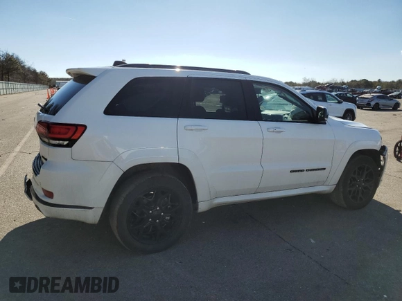 2021 Jeep Grand Cherokee Limited X with VIN 1C4RJFBG4MC668843, listed as a Copart auction lot 45324555 with 50,066 mi miles and Salvage title. Bid and sale history available at DreamBid. Image 3.