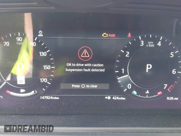 2021 Land Rover Range Rover Velar with VIN SALYJ2EU5MA311164, listed as a IAAI auction lot 41429251 with 47,924 mi miles and . Bid and sale history available at DreamBid. Image 7.