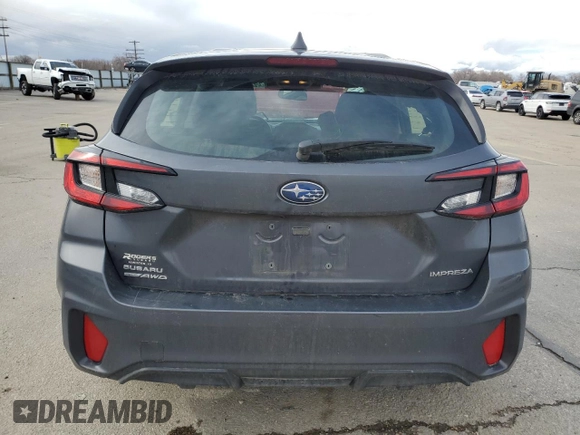 2024 Subaru Impreza with VIN JF1GUABCXR8886106, listed as a Copart auction lot 49258025 with 5,600 mi miles and Salvage title. Bid and sale history available at DreamBid. Image 6.