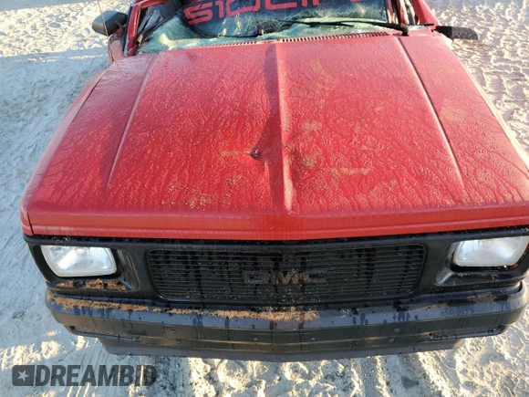 1992 GMC Sonoma with VIN 1GTCS14R2N8519033, listed as a Copart auction lot 76055424 with Not Provided miles and Salvage Title. Bid and sale history available at DreamBid. Image 11.