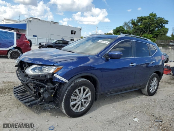 2020 Nissan Rogue SV with VIN JN8AT2MT1LW016869, listed as a Copart auction lot 51074715 with 42,389 mi miles and Salvage Title. Bid and sale history available at carsss.com. Image 1.