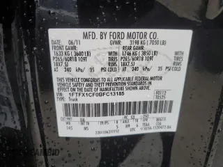 2011 Ford F-150 XL with VIN 1FTFX1CF0BFC13185, listed as a Copart auction lot 47481415 with 199,937 mi miles and Salvage Title. Bid and sale history available at carsss.com. Image 12.