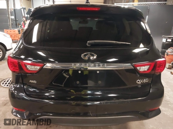 2020 Infiniti QX60 Luxe with VIN 5N1DL0MM4LC540617, listed as a IAAI auction lot 42232162 with 57,866 mi miles and . Bid and sale history available at DreamBid. Image 17.