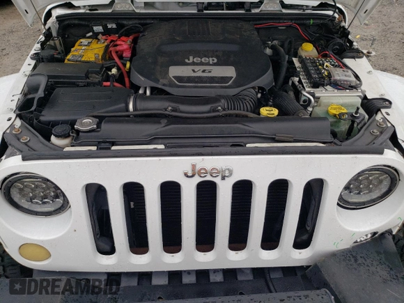 2013 Jeep Wrangler Sahara with VIN 1C4AJWBG8DL691619, listed as a Copart auction lot 56194275 with 103,299 mi miles and Salvage title. Bid and sale history available at DreamBid. Image 12.