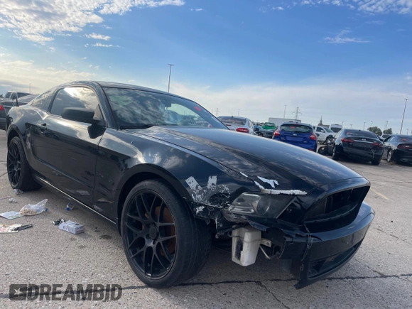 2013 Ford Mustang V6 with VIN 1ZVBP8AMXD5275997, listed as a Copart auction lot 80135514 with 184,765 mi miles and Clean Title. Bid and sale history available at carsss.com. Image 1.