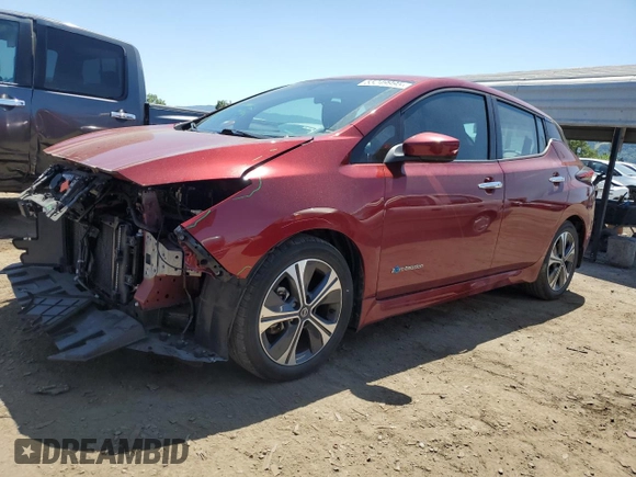 2018 Nissan LEAF S with VIN 1N4AZ1CP2JC303571, listed as a Copart auction lot 55249995 with 33,009 mi miles and Salvage Title. Bid and sale history available at DreamBid. Image 1.