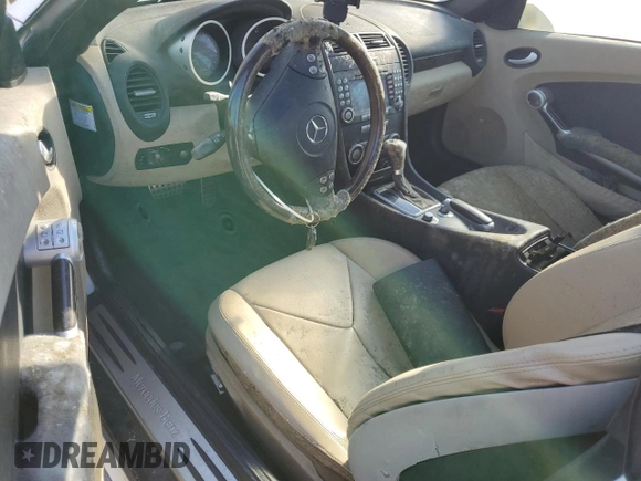 2005 Mercedes-Benz SLK-Class with VIN WDBWK56F25F049054, listed as a Copart auction lot 74803384 with Not Provided miles and Salvage Title. Bid and sale history available at carsss.com. Image 8.