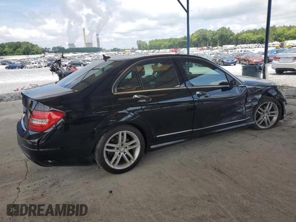 2012 Mercedes-Benz C 250 Sport with VIN WDDGF4HB8CA597638, listed as a Copart auction lot 62937105 with 101,099 mi miles and Salvage title. Bid and sale history available at DreamBid. Image 3.