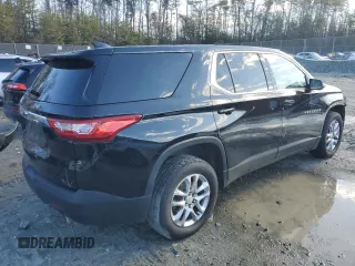2020 Chevrolet Traverse LS with VIN 1GNERFKW8LJ110610, listed as a Copart auction lot 45092295 with 128,945 mi miles and Salvage Title. Bid and sale history available at carsss.com. Image 3.