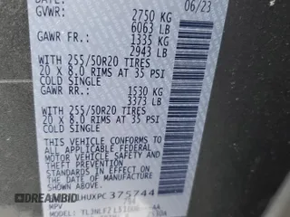 2023 Infiniti QX60 Autograph z VIN 5N1DL1HUXPC375744, wystawiony jako Copart lot #45015105 z przebiegiem 27 968 mil mil oraz Szkoda całkowita • Salvage title. Historia ofert i sprzedaży dostępna na DreamBid. Obrazek 13.