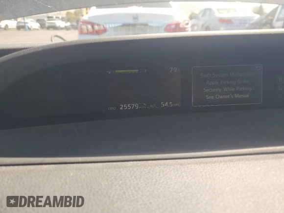 2022 Toyota Prius L Eco z VIN JTDKAMFU6N3167881, wystawiony jako Copart lot #57356655 z przebiegiem 25 579 mil mil oraz Szkoda całkowita • Salvage title. Historia ofert i sprzedaży dostępna na DreamBid. Obrazek 9.