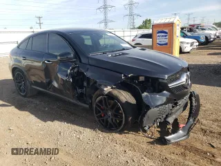 2016 Mercedes-Benz GLE 63 S AMG with VIN 4JGED7FB5GA024273, listed as a Copart auction lot 56300074 with 37,333 mi miles and Salvage title. Bid and sale history available at DreamBid. Image 4.