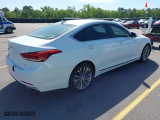 2016 Hyundai Genesis 3.8L with VIN KMHGN4JE2GU128482, listed as a IAAI auction lot 42065181 with 163,925 mi miles. Bid and sale history available at carsss.com. Image 4.
