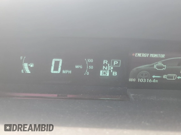 2014 Toyota Prius Four with VIN JTDKN3DU2E0362475, listed as a Copart auction lot 57314515 with 103,164 mi miles and Salvage title. Bid and sale history available at DreamBid. Image 9.