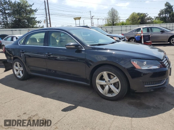 2012 Volkswagen Passat SE with VIN 1VWBP7A35CC027104, listed as a Copart auction lot 53290725 with 97,773 mi miles and Salvage Title. Bid and sale history available at carsss.com. Image 4.