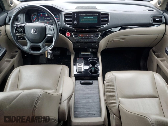 2019 Honda Pilot Touring 8-Passenger with VIN 5FNYF6H94KB056213, listed as a Copart auction lot 56429585 with 106,735 mi miles and Salvage title. Bid and sale history available at DreamBid. Image 8.