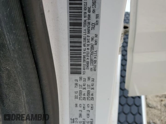 2019 Ram 1500 Big Horn with VIN 1C6SRFFT7KN739947, listed as a Copart auction lot 60479355 with 117,953 mi miles and Salvage title. Bid and sale history available at DreamBid. Image 12.