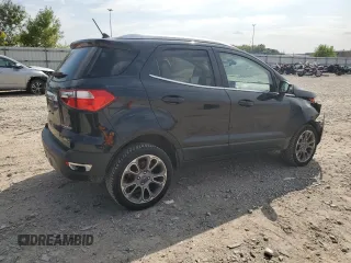 2018 Ford EcoSport Titanium z VIN MAJ6P1WL7JC195744, wystawiony jako Copart lot #68711664 z przebiegiem 6 770 mil mil oraz Szkoda całkowita • Salvage title. Historia ofert i sprzedaży dostępna na DreamBid. Obrazek 3.