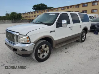2001 Ford Excursion Limited z VIN 1FMSU43F11EC29369, wystawiony jako Copart lot #58510875 z przebiegiem 229 554 mil mil oraz Tytuł czysty. Historia ofert i sprzedaży dostępna na DreamBid. Obrazek 1.