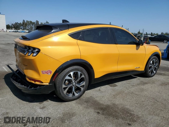 2022 Ford Mustang Mach-E Premium with VIN 3FMTK3SUXNMA45889, listed as a Copart auction lot 57605965 with 23,841 mi miles and Salvage title. Bid and sale history available at DreamBid. Image 3.