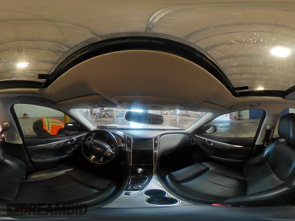 2016 Infiniti Q50 Red Sport 400 with VIN JN1FV7AR5GM451481, listed as a Copart auction lot 57231715 with 69,628 mi miles and Salvage title. Bid and sale history available at DreamBid. Image 14.