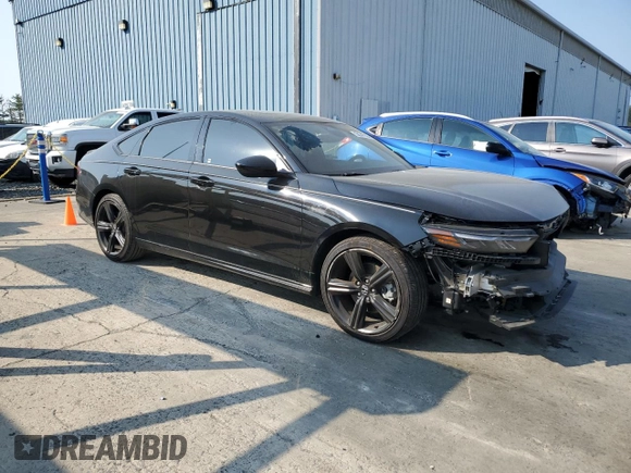 2024 Honda Accord Sport-L with VIN 1HGCY2F79RA044819, listed as a Copart auction lot 58347705 with 12,747 mi miles and Salvage title. Bid and sale history available at DreamBid. Image 4.