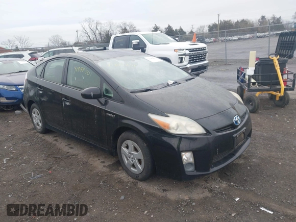 2011 Toyota Prius I with VIN JTDKN3DU6B5343653, listed as a IAAI auction lot 41849401 with 190,617 mi miles. Bid and sale history available at carsss.com. Image 1.