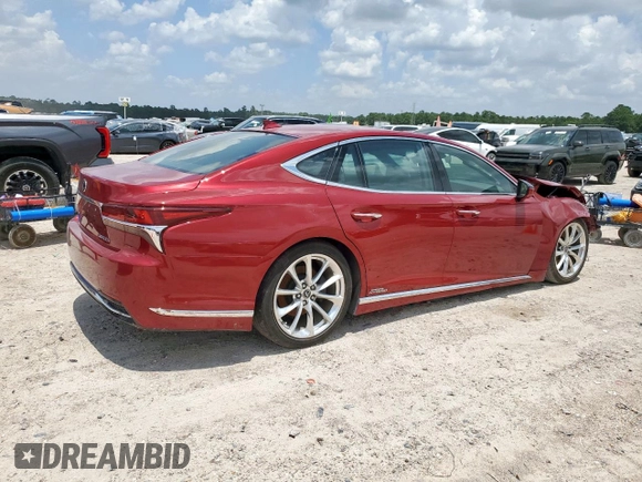 2020 Lexus LS with VIN JTHEYLFF1L5008514, listed as a Copart auction lot 65284415 with 40,723 mi miles and Salvage title. Bid and sale history available at DreamBid. Image 3.