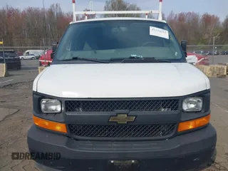 2017 Chevrolet Express Cargo Van with VIN 1GCWGAFF7H1120858, listed as a IAAI auction lot 42124363 with 163,848 mi miles. Bid and sale history available at carsss.com. Image 6.