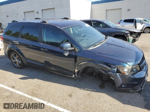 2015 Dodge Journey Crossroad with VIN 3C4PDCGG4FT714314, listed as a Copart auction lot 81381114 with 103,922 mi miles and Salvage Title. Bid and sale history available at DreamBid. Image 4.