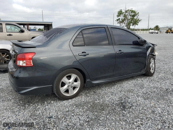 2007 Toyota Yaris with VIN JTDBT923671002917, listed as a Copart auction lot 51206025 with 360,675 mi miles and Salvage Title. Bid and sale history available at carsss.com. Image 3.