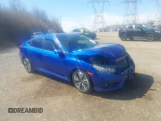 2016 Honda Civic Sedan EX-T with VIN 19XFC1F30GE026799, listed as a IAAI auction lot 41837076 with 127,421 mi miles. Bid and sale history available at carsss.com. Image 1.