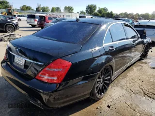 2011 Mercedes-Benz S with VIN WDDNG7BB9BA388468, listed as a Copart auction lot 43730595 with Not Provided miles and Non Repairable. Bid and sale history available at carsss.com. Image 3.