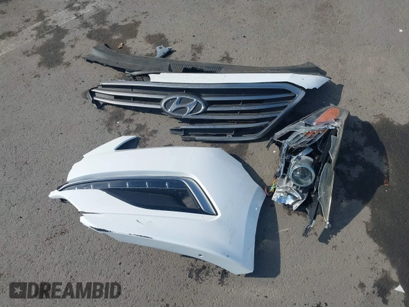 2015 Hyundai Sonata SE with VIN 5NPE24AFXFH083023, listed as a IAAI auction lot 41428991 with 55,288 mi miles and . Bid and sale history available at DreamBid. Image 12.