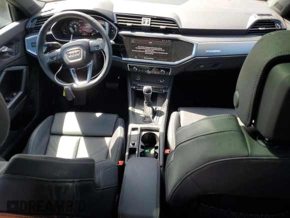 2023 Audi Q3 S line Premium Plus with VIN WA1EECF32P1119029, listed as a Copart auction lot 53853505 with 17,261 mi miles and Salvage title. Bid and sale history available at DreamBid. Image 8.