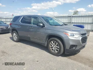 2019 Chevrolet Traverse LS z VIN 1GNERFKW4KJ194696, wystawiony jako Copart lot #51702385 z przebiegiem 129 453 mil mil oraz Szkoda całkowita • Salvage title. Historia ofert i sprzedaży dostępna na DreamBid. Obrazek 4.