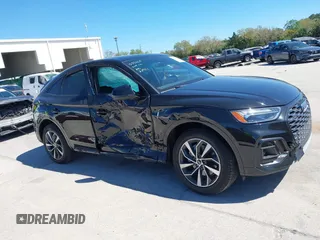 2023 Audi Q5 Sportback S line Premium Plus with VIN WA15AAFY3P2033220, listed as a IAAI auction lot 41740920 with 80,418 mi miles and . Bid and sale history available at DreamBid. Image 13.