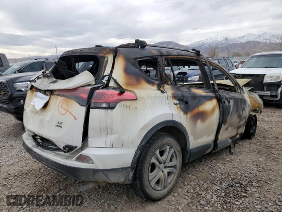 2018 Toyota RAV4 LE with VIN JTMBFREV1JJ718166, listed as a Copart auction lot 43698905 with Not Provided miles and Non Repairable. Bid and sale history available at DreamBid. Image 3.
