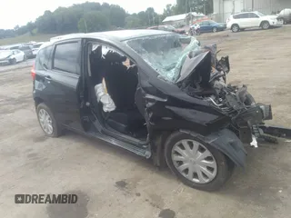 2015 Nissan Note S with VIN 3N1CE2CP3FL361725, listed as a IAAI auction lot 37444827 with 97,772 mi miles and . Bid and sale history available at DreamBid. Image 1.