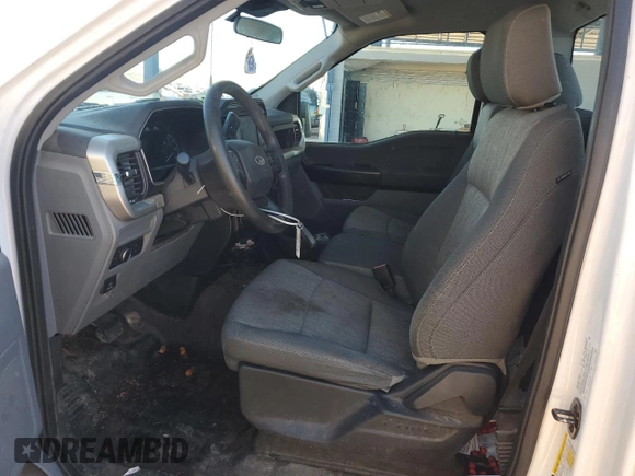 2021 Ford F-150 XL with VIN 1FTMF1C57MKE89519, listed as a Copart auction lot 49420105 with 134,507 mi miles and Salvage title. Bid and sale history available at DreamBid. Image 7.