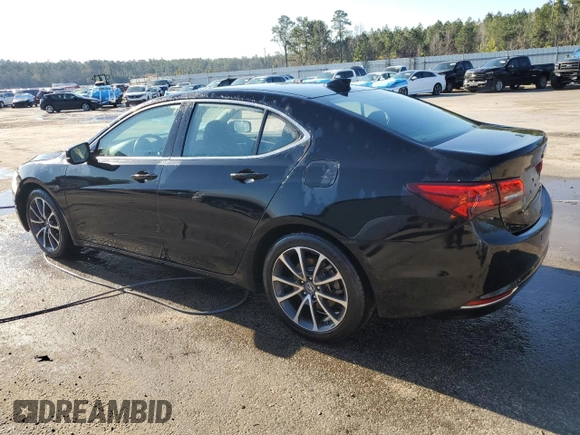 2015 Acura TLX Advance with VIN 19UUB2F79FA009585, listed as a Copart auction lot 48476795 with 89,985 mi miles and Salvage title. Bid and sale history available at DreamBid. Image 2.