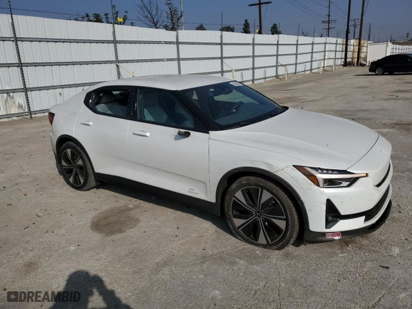 2024 Polestar 2 with VIN YSMFE3KA5RL237277, listed as a Copart auction lot 83460924 with 4,121 mi miles and Salvage Title. Bid and sale history available at carsss.com. Image 4.