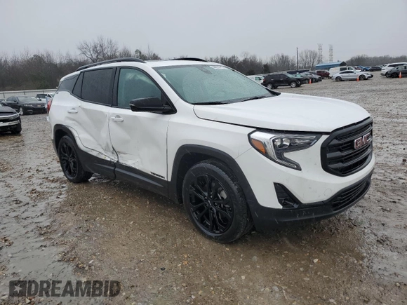 2020 GMC Terrain SLT with VIN 3GKALPEX8LL322214, listed as a Copart auction lot 44974715 with 75,585 mi miles and Salvage Title. Bid and sale history available at carsss.com. Image 4.