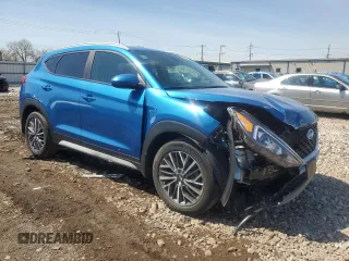2020 Hyundai Tucson SEL with VIN KM8J3CAL7LU110607, listed as a Copart auction lot 54357025 with 40,020 mi miles and Salvage title. Bid and sale history available at DreamBid. Image 4.