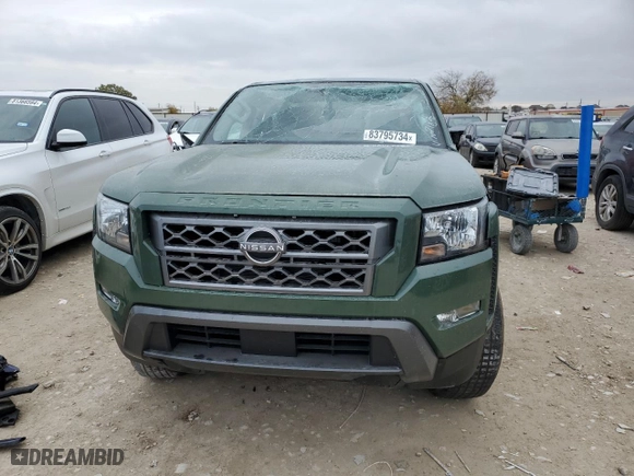 2022 Nissan Frontier S with VIN 1N6ED1EJ8NN627182, listed as a Copart auction lot 83795734 with 40,408 mi miles and Salvage Title. Bid and sale history available at carsss.com. Image 5.