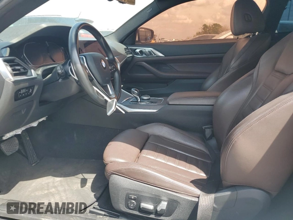 2021 BMW 4 Series 430i with VIN WBA53AP02MCF42908, listed as a Copart auction lot 50691305 with 48,114 mi miles and Clean Title. Bid and sale history available at DreamBid. Image 7.