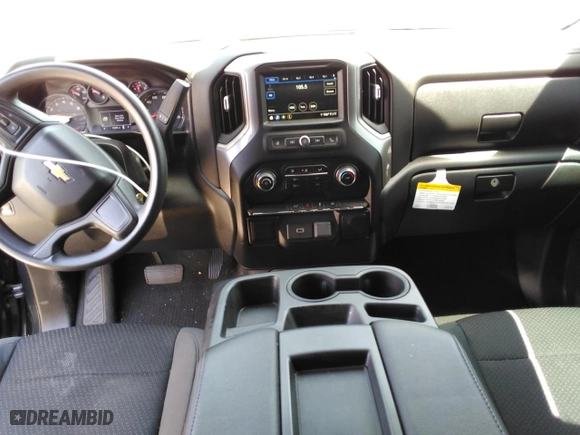 2019 Chevrolet Silverado 1500 Custom with VIN 1GCRWBEH8KZ413573, listed as a Copart auction lot 57072504 with 53,484 mi miles and Salvage Title. Bid and sale history available at carsss.com. Image 8.
