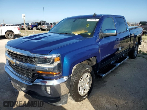 2017 Chevrolet Silverado 1500 LT with VIN 1GCPCREC8HF219598, listed as a Copart auction lot 76674464 with Not Provided miles and Non Repairable. Bid and sale history available at DreamBid. Image 1.