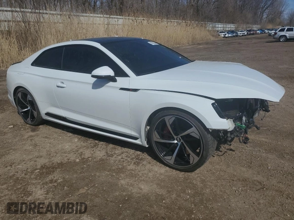 2018 Audi RS 5 z VIN WUAPWAF58JA905266, wystawiony jako Copart lot #48929444 z przebiegiem 47 604 mil mil oraz . Historia ofert i sprzedaży dostępna na DreamBid. Obrazek 4.